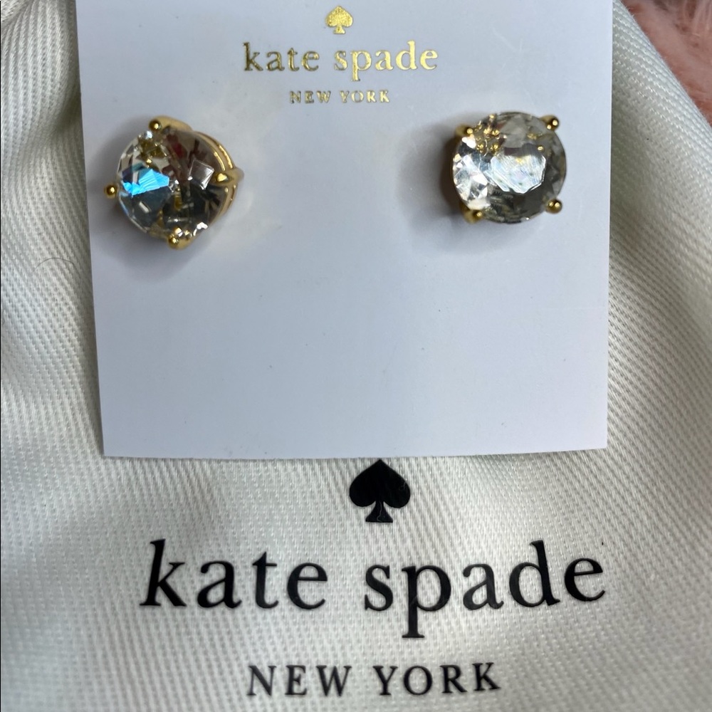 Kate Spade Clear “Crystal” Earrings